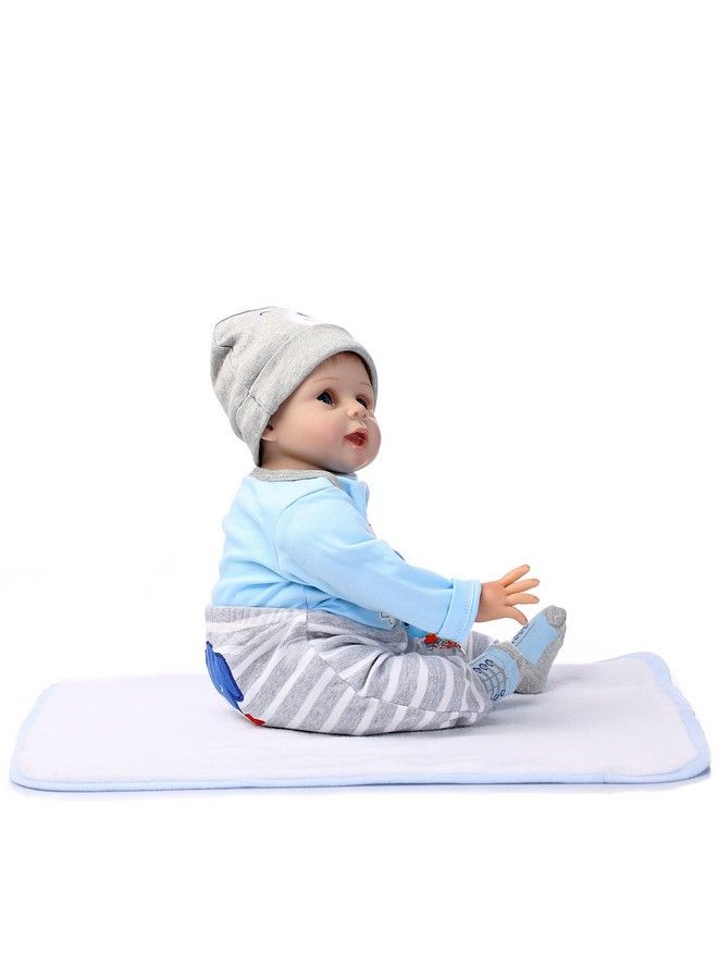 Pedolltree Reborn Baby Dolls Clothes Boy Blue Outfits For 20" 22" Reborn Doll Boy Clothing - Image 3