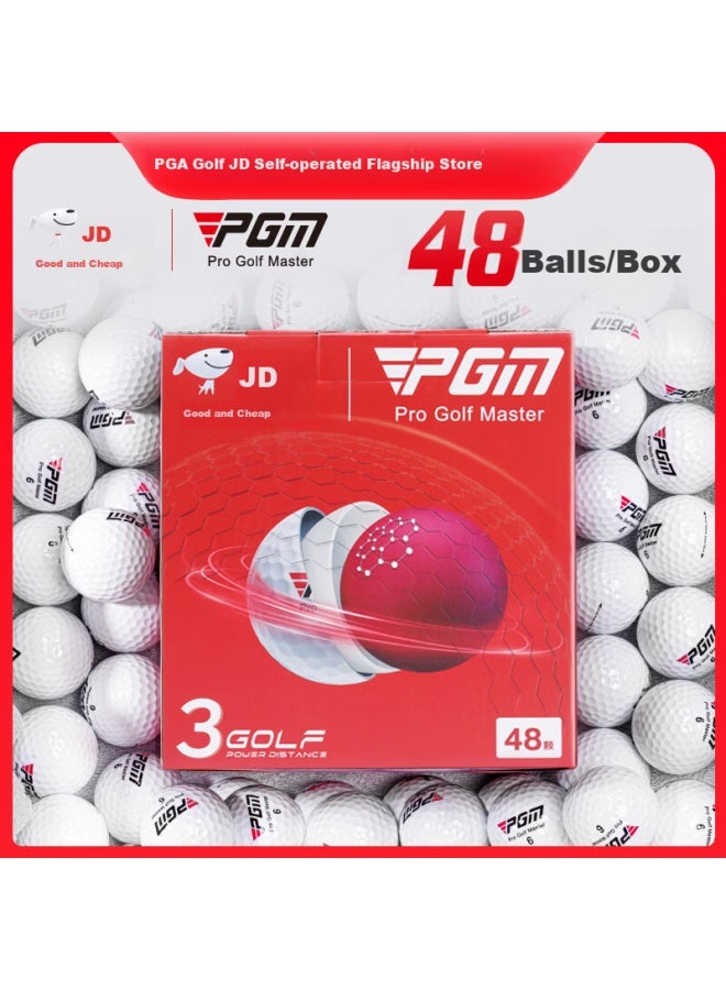 Pgm Golf Three-layer Tournament Balls 48-pack High-performance High-spin - Image 1