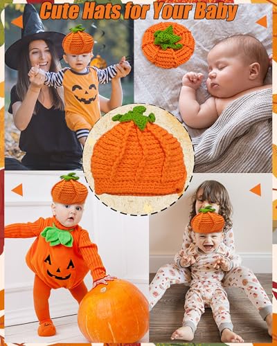 Tinsow Baby Boys Girls Thanksgiving Christmas Beanie Knitted Cap Hat Halloween Photo Prop (1) - Image 3
