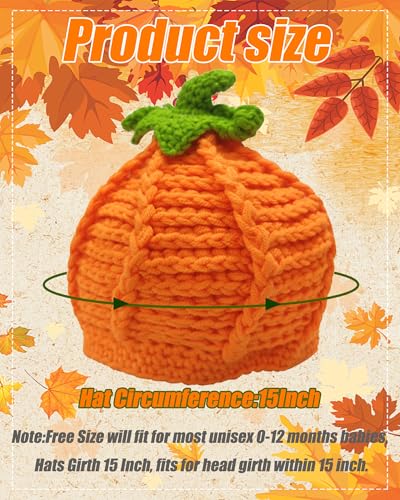 Tinsow Baby Boys Girls Thanksgiving Christmas Beanie Knitted Cap Hat Halloween Photo Prop (1) - Image 2