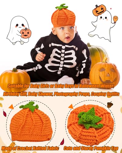 Tinsow Baby Boys Girls Thanksgiving Christmas Beanie Knitted Cap Hat Halloween Photo Prop (1) - Image 4