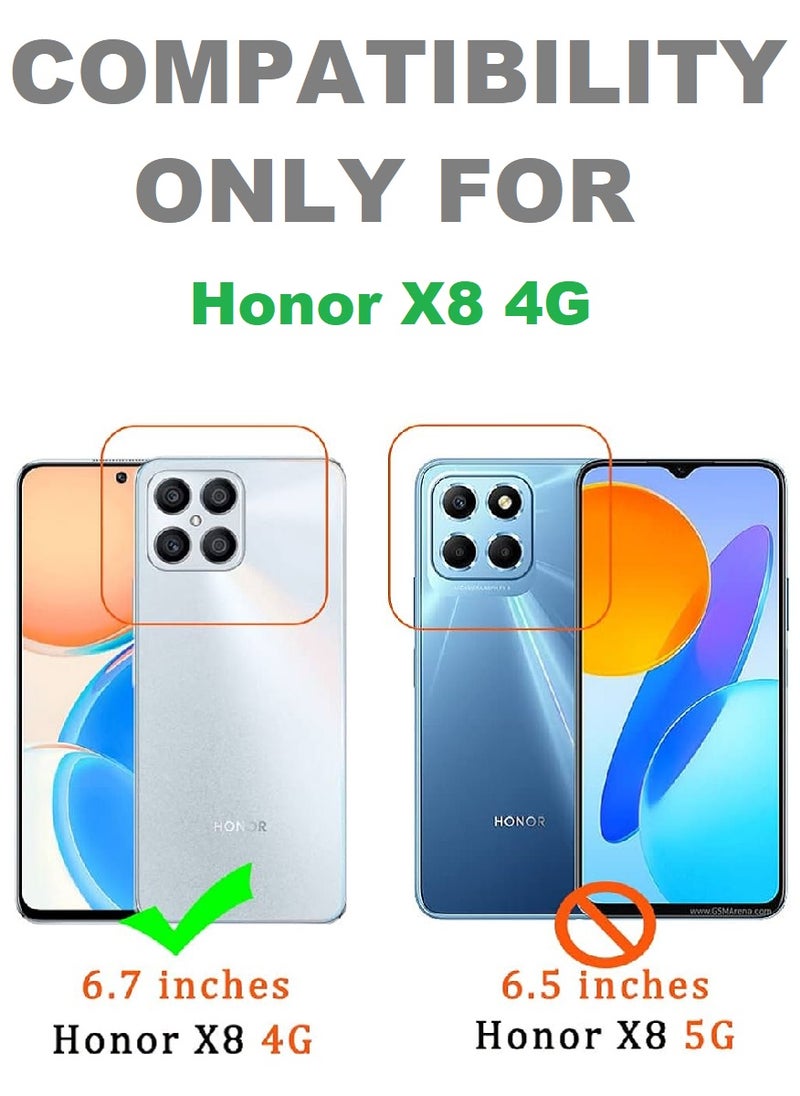 we3 2 Pieces Tempered Glass Screen Protector Anti-Spy Privacy Designed For Honor X8 Full Glue Edge to Edge Full Screen Coverage And Bubble Free - Image 3