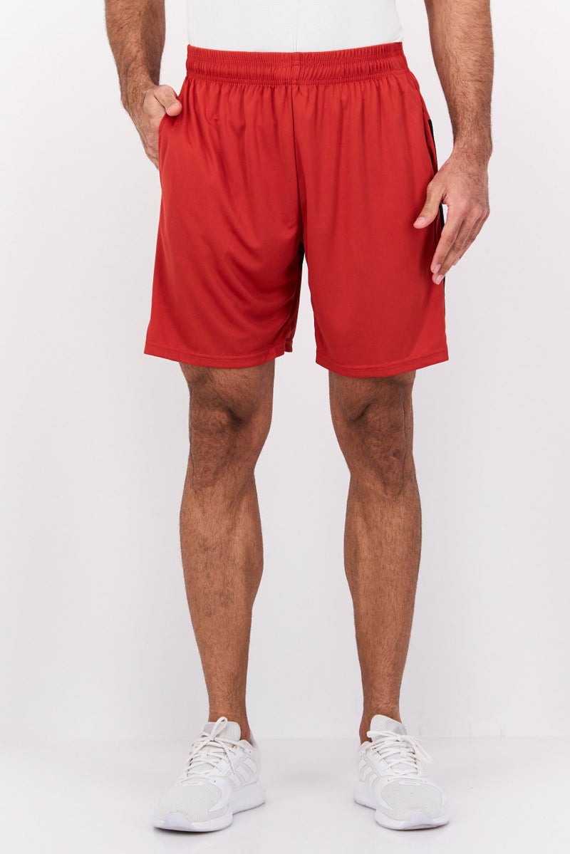 Cougar Sport Men Sportswear Fit Training Shorts, Rust Red  - Image 1