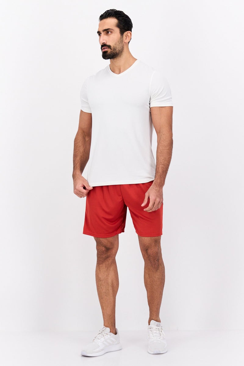 Cougar Sport Men Sportswear Fit Training Shorts, Rust Red  - Image 4