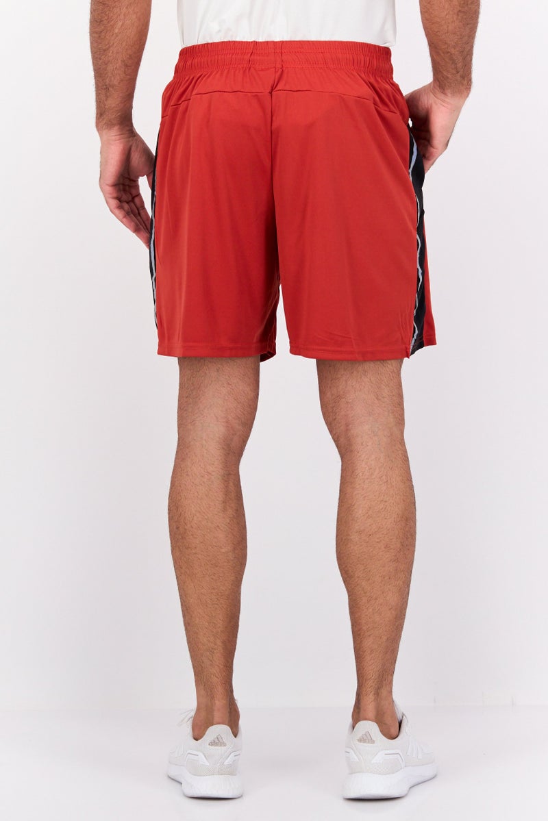 Cougar Sport Men Sportswear Fit Training Shorts, Rust Red  - Image 3