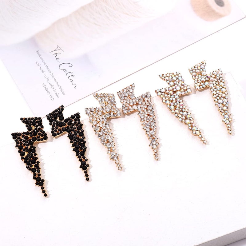 YAHPERN Lightning Bolt Drop Dangle Earrings For Woman Statement Flash Thunder Hook Earrings Punk Fashion Jewelry - Image 4
