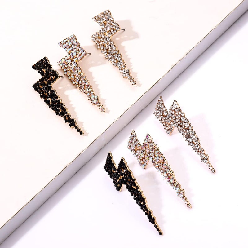 YAHPERN Lightning Bolt Drop Dangle Earrings For Woman Statement Flash Thunder Hook Earrings Punk Fashion Jewelry - Image 2