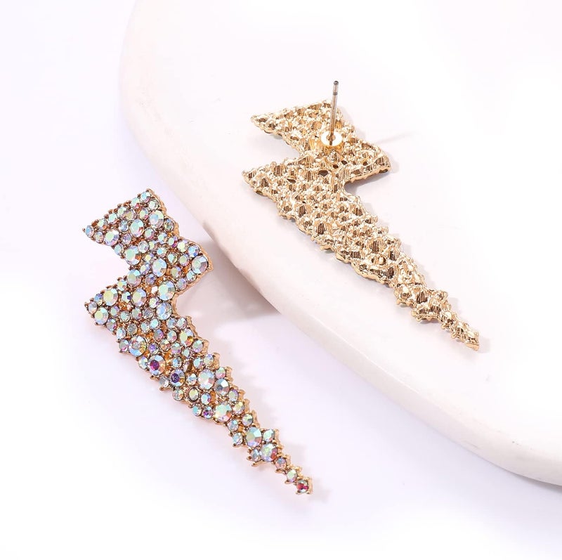 YAHPERN Lightning Bolt Drop Dangle Earrings For Woman Statement Flash Thunder Hook Earrings Punk Fashion Jewelry - Image 3