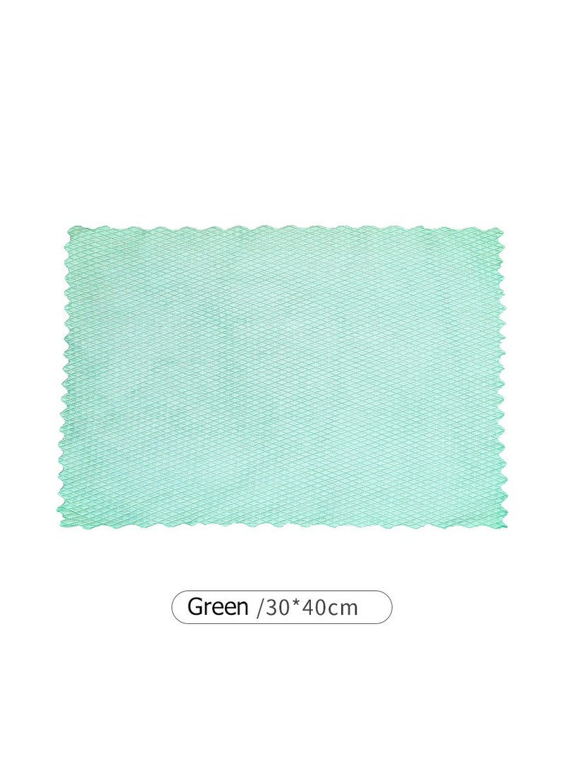 3-Piece Set Of Fish Scale Ultra-Fine Fiber Cloth, 30x40cm, Nano Level Non-Woven Fabric, Suitable For Glass, Windows, Mirrors, Screens, Kitchens  - Image 1