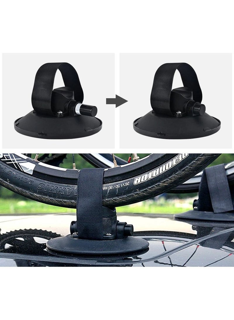 FOVNO - Suction Cup Bike Rack for Car Roof Top for One Bike - Quick Release Aluminium Bike Carrier - Image 1
