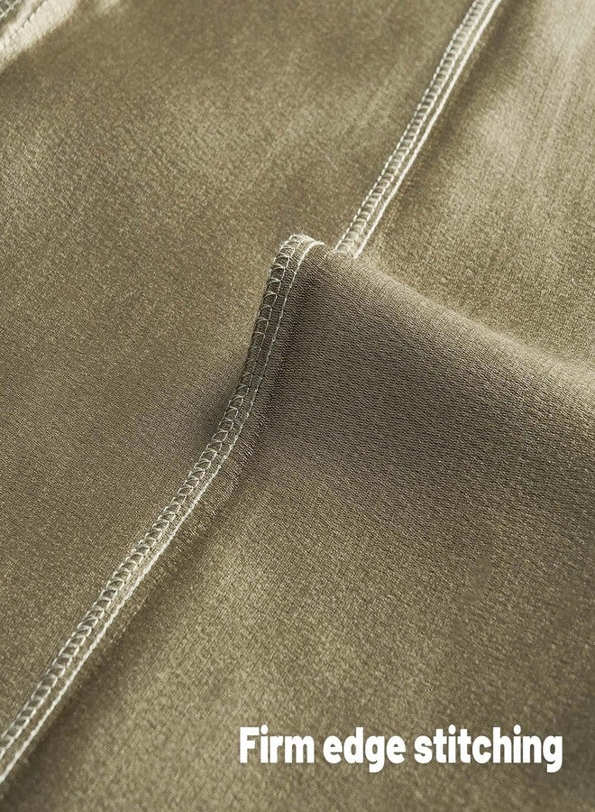 FUTEI Olive Green Chenille Decorative Throw Pillow Covers 18x18 Inch Set of 2,Soft Embossed Striped Textured Cushion Case,Modern Home Decor for Couch Bed Living Room - Image 4