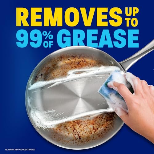 Dawn Dish Soap Squeeze Bottle, EZ-Squeeze Platinum Dish Soap Liquid+Non-Scratch Sponges for Dishes, Fresh Rain, Includes 3x18oz Bottles+2 Sponges - Image 5