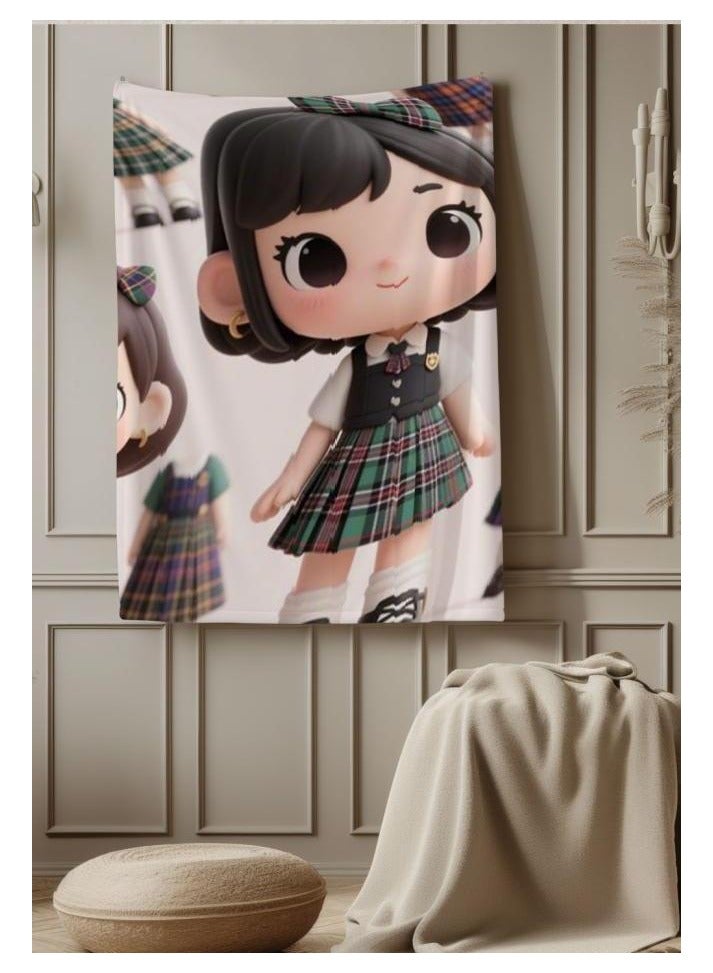 عام بطانية رقيقة من الفانيلا (دافئة ومريحة، ومناسبة للنوم واستخدام الألعاب وإزالة الغبار ومقاومة للرمل) 150 سم * 200 سم - 88 - Image 4