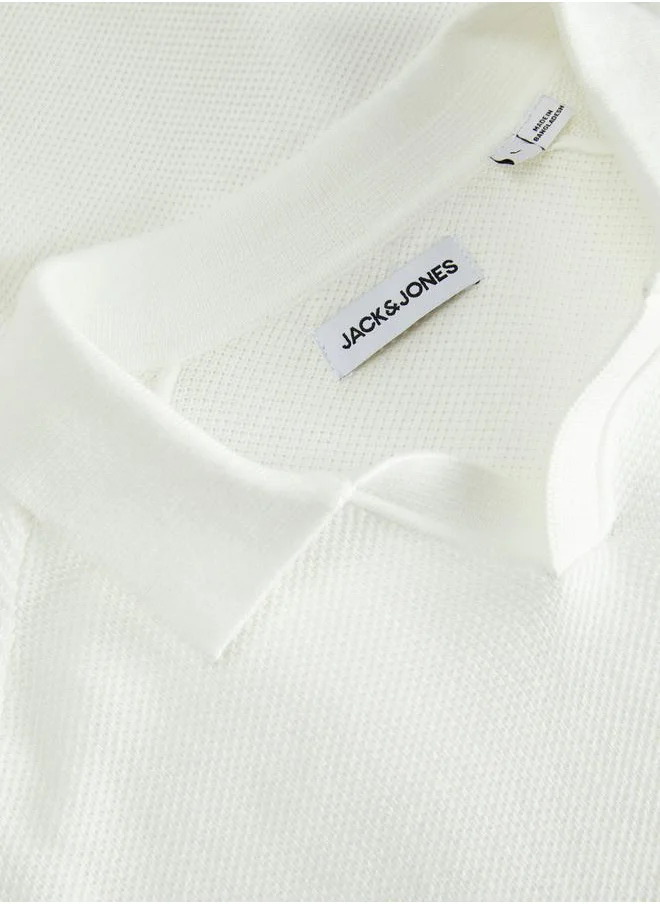 JACK & JONES Knitted Polo Shirt for Men