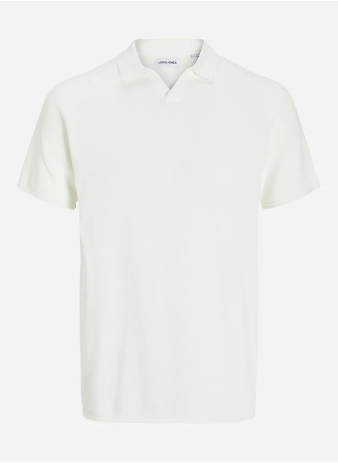 JACK & JONES Knitted Polo Shirt for Men