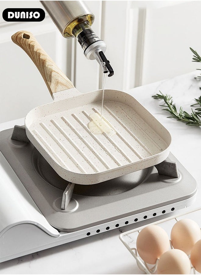 DUNISO - Griddle Steak Pan,Non-Stick Pan Frying Pan for Kitchen,Omelette Pan,Egg Roll Frying Pan,Baking Cooking Tool Skillet Cookware with Gas Electric Furnace Induction Ceramic Stove Indoor Outdoor - Image 1