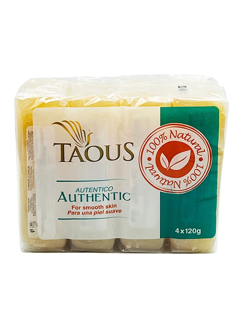 الطاووس صابون طاووس المغربي الطبيعي – عبوة 4 قطع × 125 جرام | صابون مغذي وأصلي للبشرة العادية