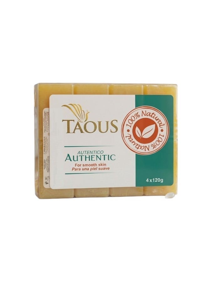 Taous Natural Moroccan Soap – 4 Bars Pack (125g Each) | Nourishing Authentic Soap for Normal Skin - Image 1