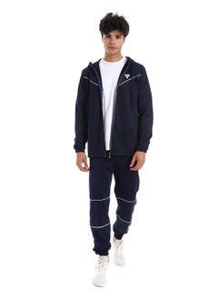 Hoodie With Pants Training Suit And Lined Design