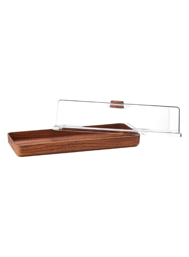 Evelin Toast Bread & Cake Serving Tray With Cover - Image 3