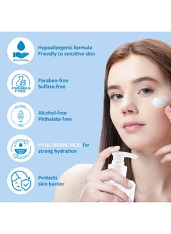 YMEYFAN Skincare Set Gift for Women Wife, Large Skin Care Set, Paraben Free, Hyaluronic Acid Facial Kits for Esthetician Supplies Beauty Salon Family(17.6 Fl oz Makeup Remover, Cleanser, Toner, Serum, Lotion)  - Image 3