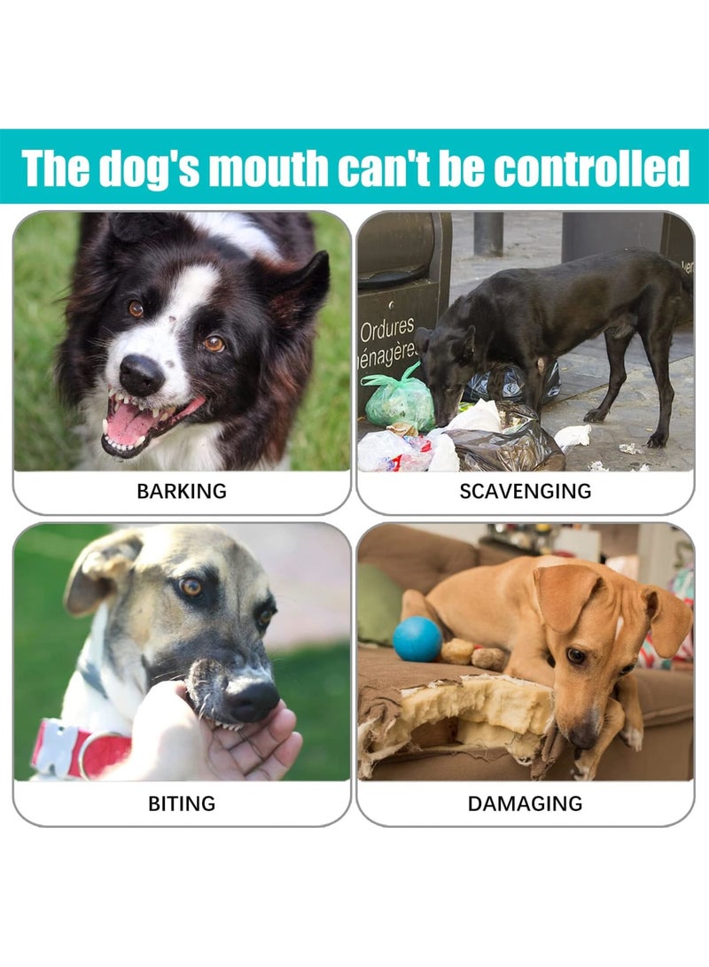 SYOSI Dog Muzzles, Breathable Basket Muzzles for Medium, Large Dogs, Adjustable Breathable Muzzle for Pet with Reflective Strip, Stop Biting, Barking and Chewing, Best for Aggressive Dogs (Medium, Black) - Image 4