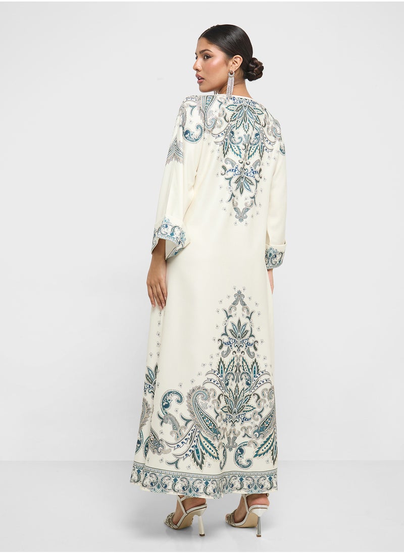 Khizana Printed Jalabiya  - Image 2