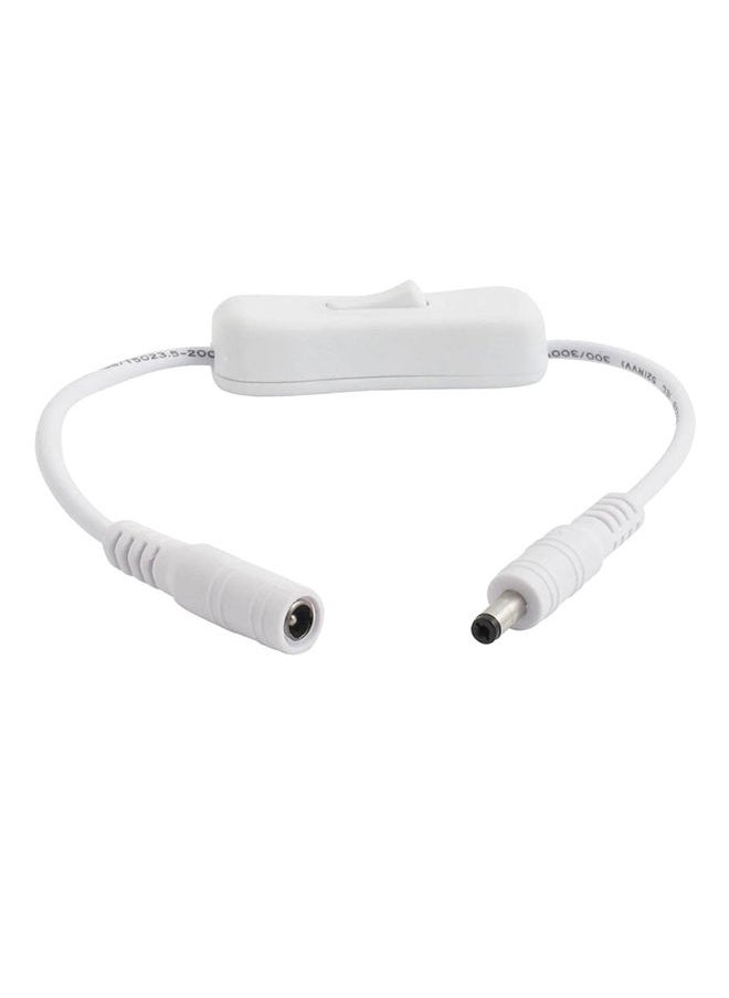 NIBEMINENT DC 12V Power Connector Cable 0.022kg White 