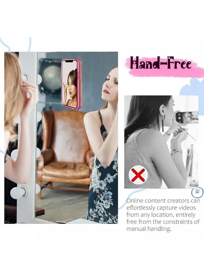 Green Silicone Suction Cup Phone Stand Universal Fit for Selfies Watching Videos Showering - Image 3