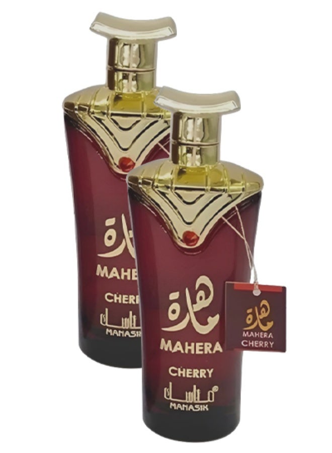 مناسك 2 قطع عطر ماهيرا بالكرز للنساء 100 مل - Image 1