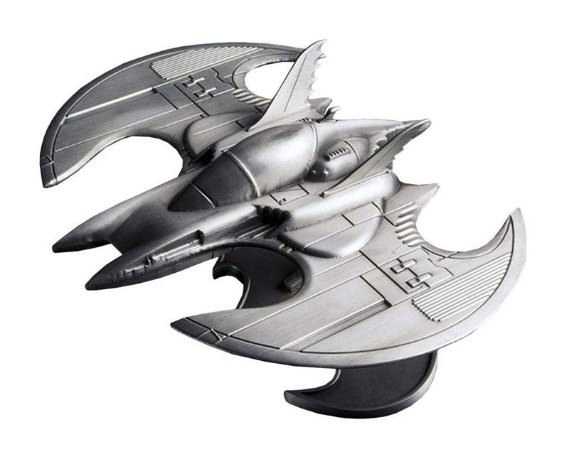QMx Batman Batwing Metal Replica, Vehicle, Movie Prop Replica, Adult, Silver, 6.75 Inches - Image 4