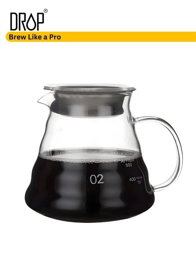 Drop - V60 drip coffee maker set It consists of a scale barista's kit glass server drip jug coffee filter coffee grinder drip funnel - Image 1