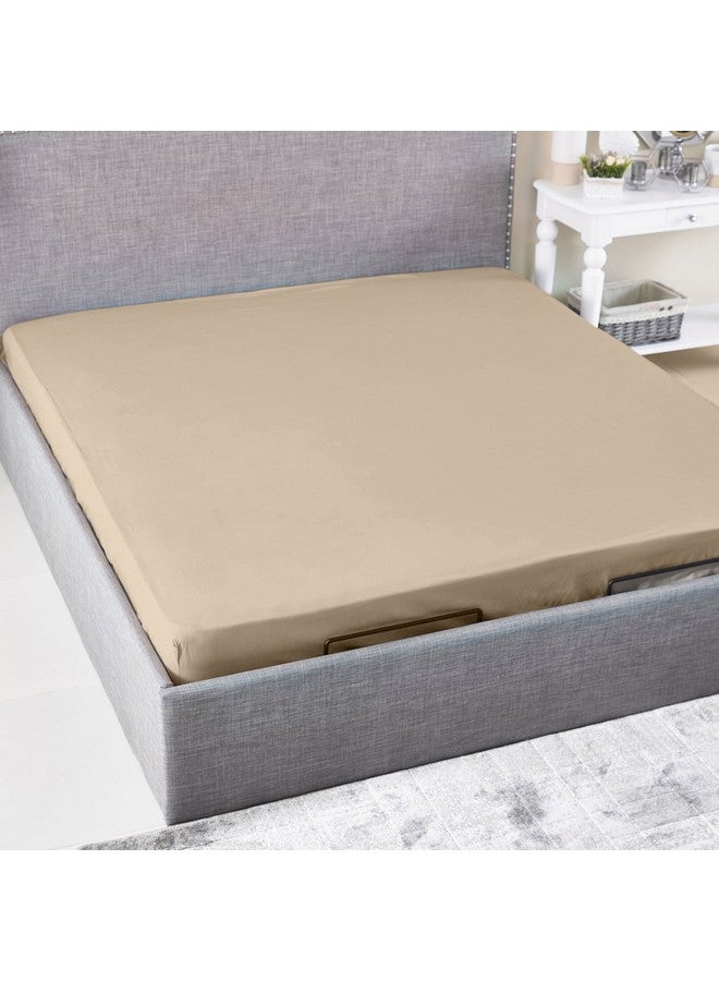 Home Box Ballina Solid Cotton King Fitted Sheet 200 x 33 x 180 cm  - Image 4