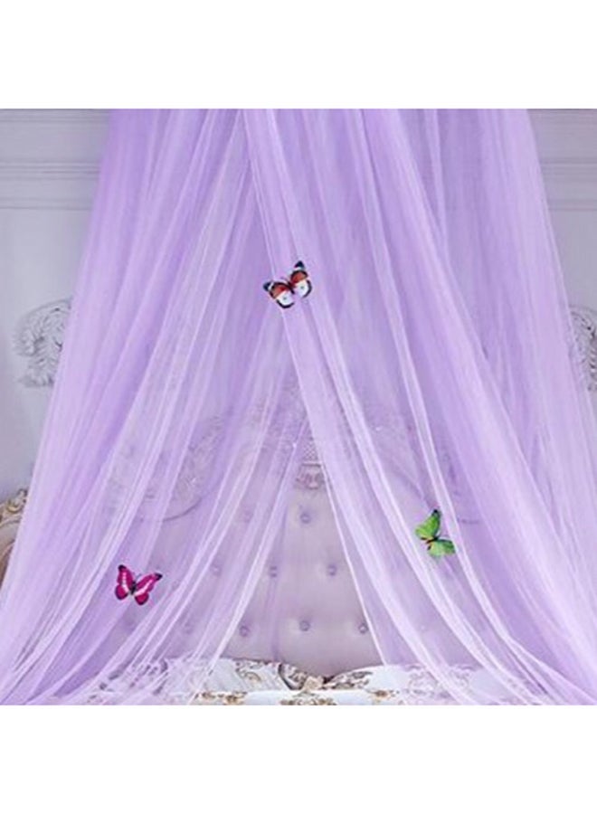 NIBEMINENT Round Dome Canopy Net Polyester Purple 0.65meter - Image 2