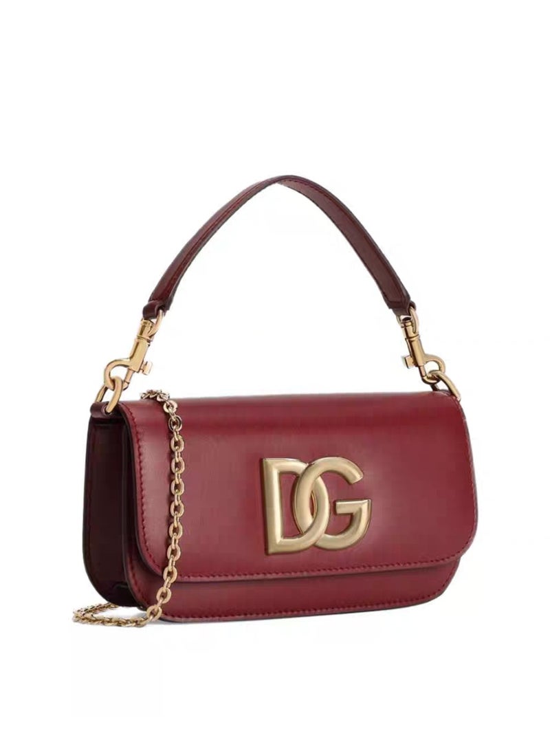 D&G DG BAG handbag luxury women's shoulder bag, suitable for evenings and formal occasions, DG gold hardware logo - Image 2