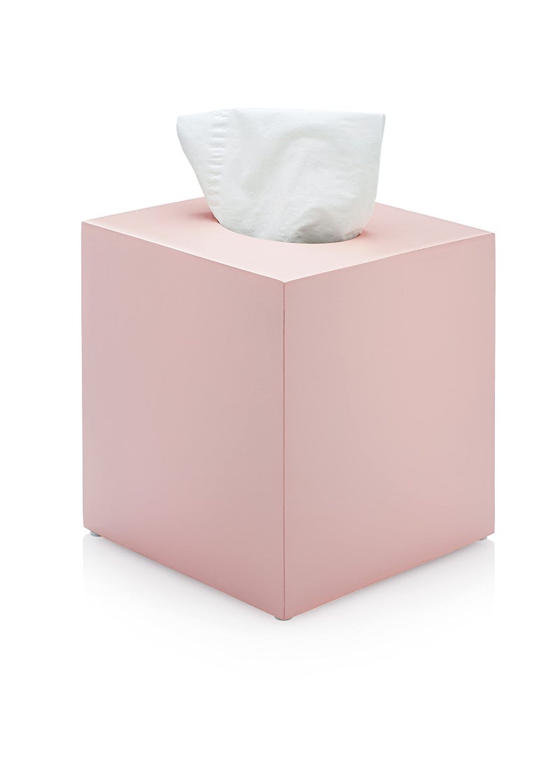 Essentra Home Essentra Home Blush Pink Square Tissue Box Cover 