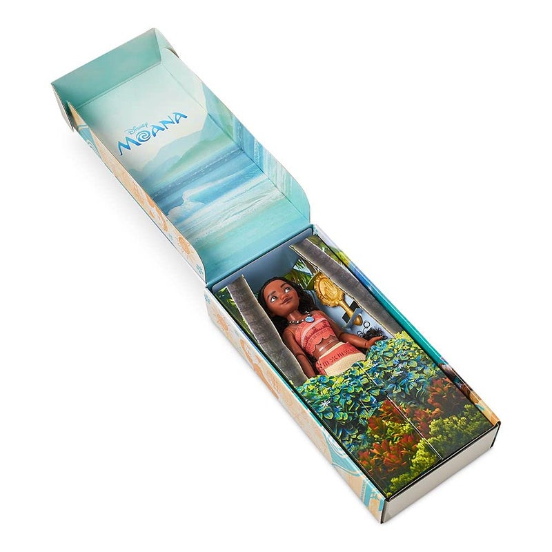 Disney Store Girl's Disney Princess Classic Doll (Moana), 11 Inches, Includes Brush with Molded Details, Fully Posable Toy in Classic Outfit - Image 3