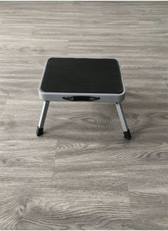 Generic Metal Folding Step Stool Wide One Step Stool with Non Slip Rubber Platform One Step Ladder for Adults Kids Portable Foot Stool for Kitchen Bedroom  - Image 2