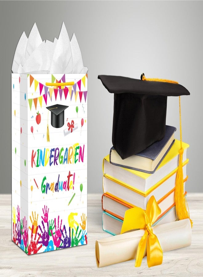 JUESMOS Kindergarten Graduation Gift Bag with Tissue Papers Handles 13'' Kindergarten Graduation Decorations Gifts Bags for Kids Large Congratulations Class of 2026 Kids Graduations Wrapping Paper Bag - Image 4