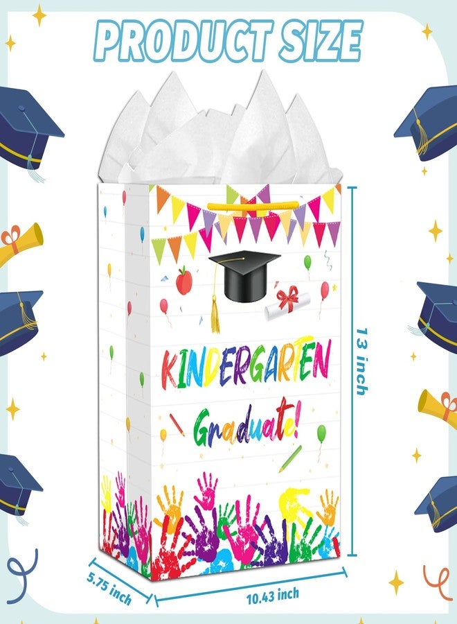 JUESMOS Kindergarten Graduation Gift Bag with Tissue Papers Handles 13'' Kindergarten Graduation Decorations Gifts Bags for Kids Large Congratulations Class of 2026 Kids Graduations Wrapping Paper Bag - Image 3