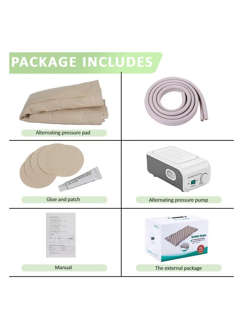 XiuWoo Smart Alternating Pressure Mattress - Clinical Grade Anti-Decubitus System with Automatic Pump, Dual-Use for Medical Facilities & Home Care - Image 4