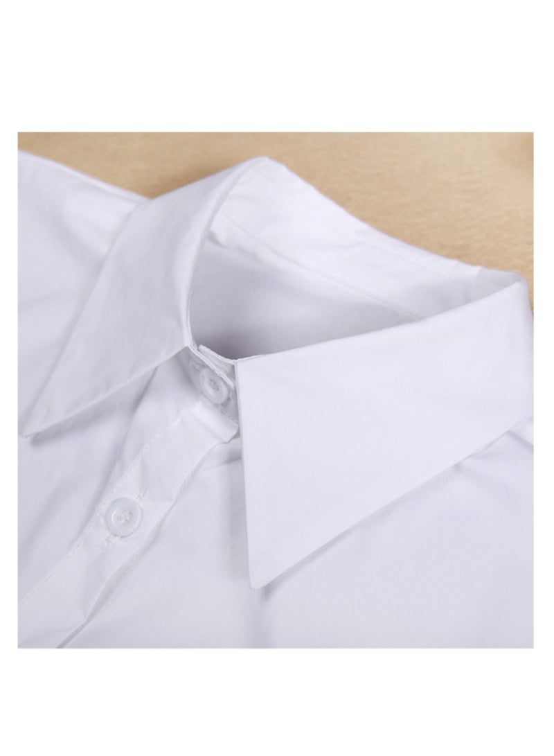 Fake Collar Detachable Collar Blouse Half Shirts Faux False Collar for Women and Girls（White）  - Image 4