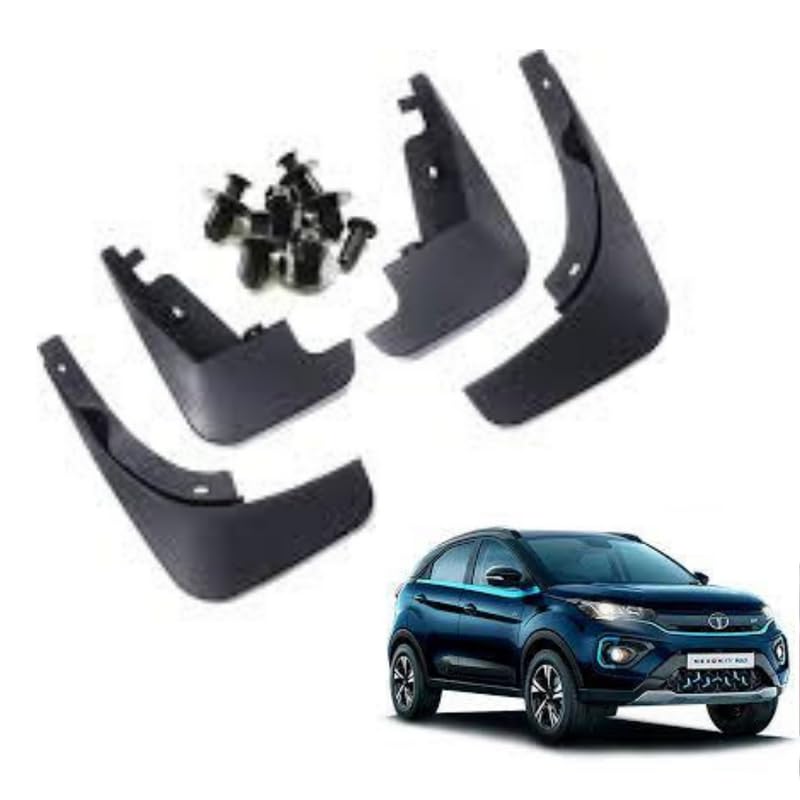 Autokaar OE Type/Box Type Car Mud Flap for Tata Nexon EV Max 2020-2022 Model, Black - Image 5