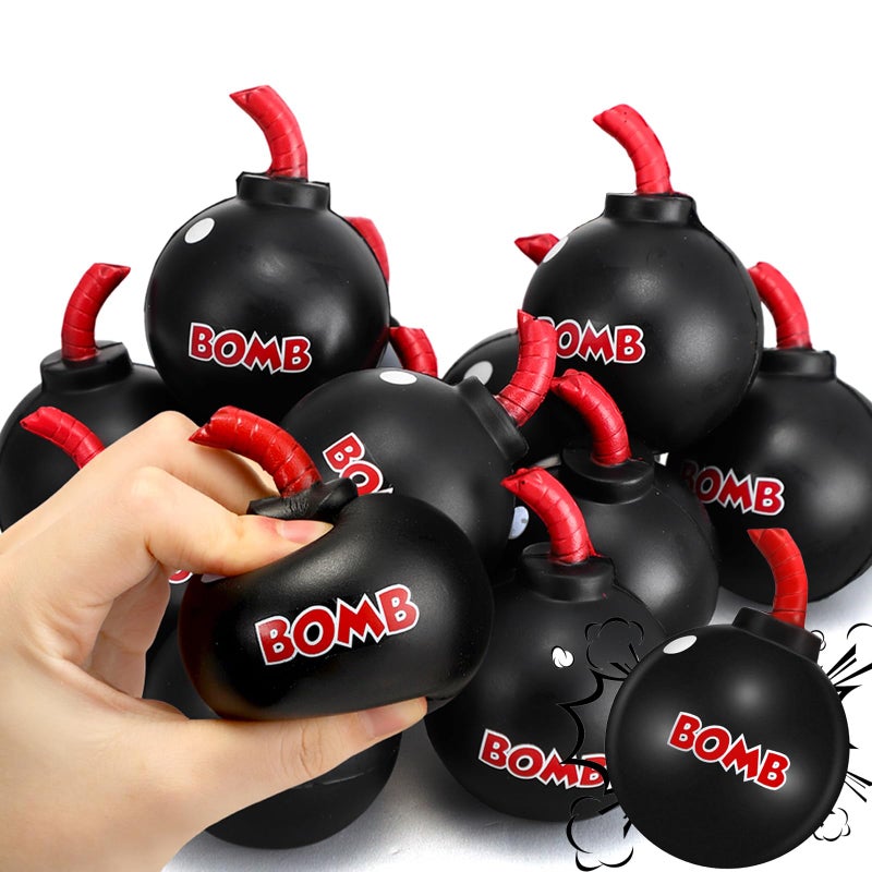 PullCrease 12 Set Bomb Stress Ball You Are the Bomb With Cards  Novelty Stress Relief Foam Toy for Anxiety  Gag Gifts for Party Boys Girls Adults Coworkers - Image 3