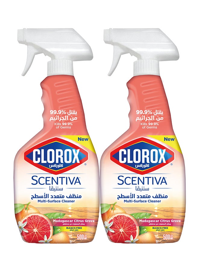 Clorox Multi Surface Cleaner Citrus Scent 2 x 500ml - Image 1