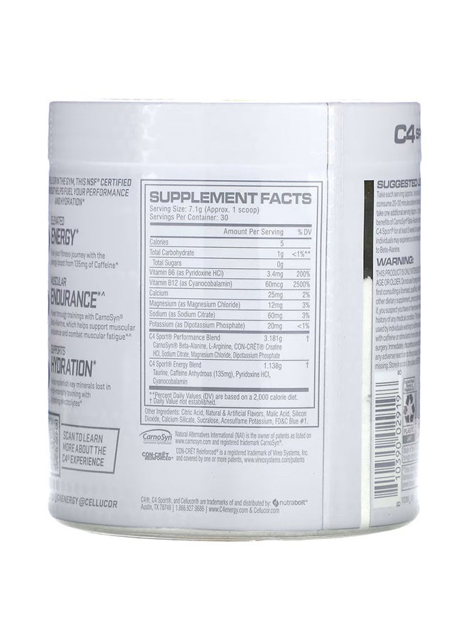 سيلوكور مستحضر C4 سبورت للاستخدام قبل التمرين - نكهة التوت الأزرق - 30 حصة - Image 2