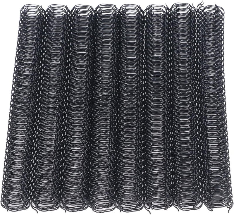 Multi-style matching design 100PCS Double Loop Wire Binding Spines, 9/16 Inch 3:1 Pitch Binding Wire with 34 Loops, 120 Sheet Capacity A4 Spiral Binding Coil for Student and Coworker Document (Black) Trendy natural tone options - Image 5