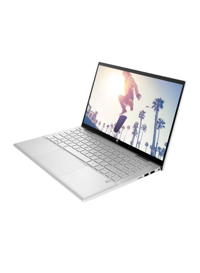 HP (Upgraded Version) Pavilion X360 14-DY0011NE Touchscreen Laptop With 14-Inch Display, Core i5-1135G7 Processor/8GB RAM/512GB SSD/Intel Iris Xe Graphics/International Version/Windows 11 / English/Arabic Silver - Image 2