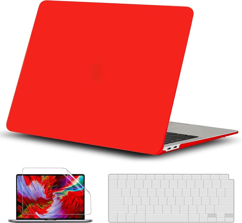 GVTECH Case for MacBook Air 15 inch, 2026 2025 2024 2023 M5 A3448 M4 A3241 M3 A3114 M2 A2941 Chip with Liquid Retina Display, Plastic Hard Shell, Keyboard Cover, Screen Protector, Matte Red - Image 1