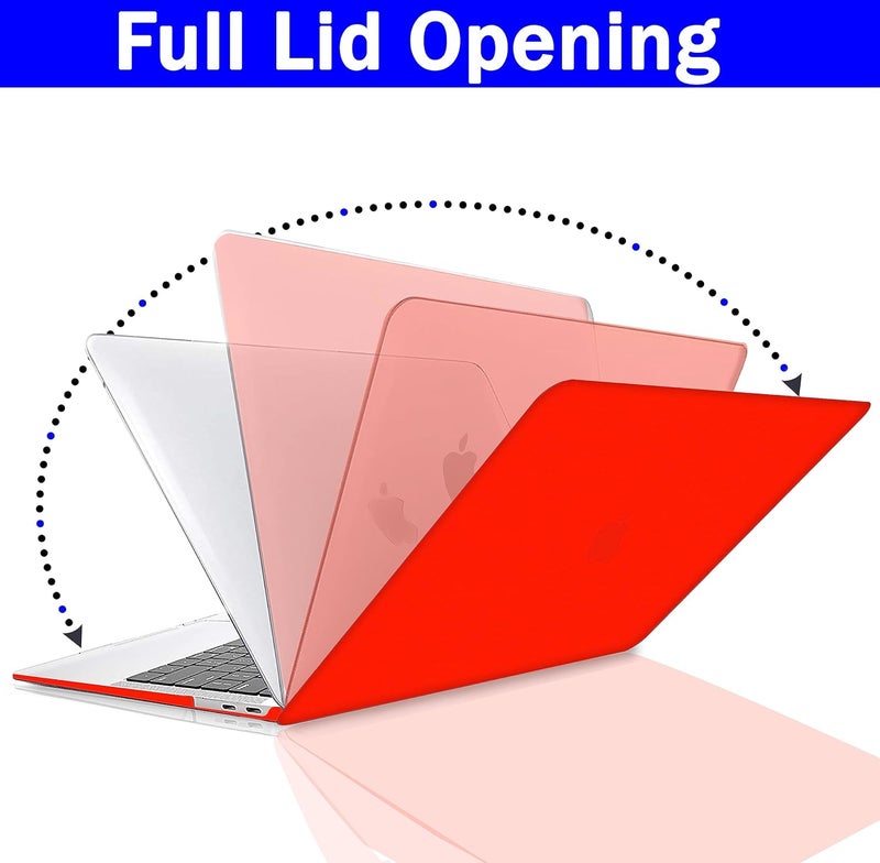 GVTECH Case for MacBook Air 15 inch, 2026 2025 2024 2023 M5 A3448 M4 A3241 M3 A3114 M2 A2941 Chip with Liquid Retina Display, Plastic Hard Shell, Keyboard Cover, Screen Protector, Matte Red - Image 5